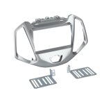 Facade autoradio 2din compatible avec ford ecosport ap14 argent