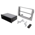 Facade autoradio fa195b compatible avec fiat idea 03 - 12 et lancia musa 04 - 12 argent