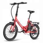 Fafrees f20 light v�lo electrique roue 20  14. 5ah 36v 250w 25km - h v�lo electrique pliant rouge