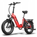 Fafrees ff20 polar v�lo electrique 40km - h 10. 4ah * 2 1000w roue 20  v�lo electrique pliant rouge