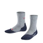 Falke - falke ru4 kids - chaussettes de running taille 35 - 38, gris