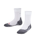 Falke - falke ru4 kids - chaussettes de running taille 35 - 38, gris / blanc