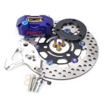 Fast 220 blue kit de disques de frein universels pour moto, 3 trous, disque flottant de pas de 70mm, ... Fast 220 blue kit de disques de frein universels pour moto, 3 trous, disque flottant de pas de 70mm, ...