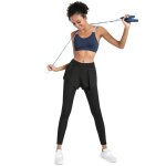 Faux pantalons de yoga en deux pices pour femmes, collants extensibles et pieds fins, pantalons de fitness, ...