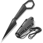 S - fc1 couteau de cou 5cr13mov - lame 6. 8cm full tangfourreau pp + 15% fibre avec cordonslger & polyvalent ...
