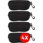 Fdjhy - etui rigide a lunettes de soleil - [pack 4 units] bote [noire] vue protection lecture natation ...