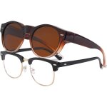 Fdjhy - surlunettes de soleil femme, lunettes de soleil de polarises homme grandes ronde lunettes de ...