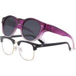 Fdjhy - surlunettes de soleil femme, lunettes de soleil de polarises homme grandes ronde lunettes de ...