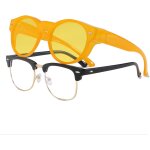 Fdjhy - surlunettes de soleil femme, lunettes de soleil de polarises homme grandes ronde lunettes de ...