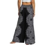 Femme split baggy yoga pantalon large jambe motif hippie plage Femme split baggy yoga pantalon large jambe motif hippie plage