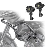 Feux additionnels s22x + pare carter haut pour suzuki v - strom 1050 / xt 20 - 25