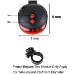 Feu arri�re de lampe de v�lo lumi�re rouge puissante 7 modes d'�clairage, t�moin d'avertissement de s�curit� ...