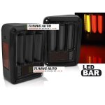 Feux arrieres chrysler jeep wrangler jk 2007 a 2018 led fumée barre noire Feux arrieres chrysler jeep wrangler jk 2007 a 2018 led fumée barre noire