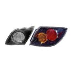 Feu arri�re droit sans partie electrique couleur noire (partie aile arri�re) pour mazda 3 de 2003 a juin ...