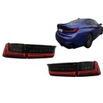 Feux arri�re full led pour bmw 3 g20 berline 18 - 22 rouge laser look dynamique