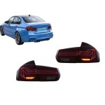 Feux arrire led pour bmw srie 3 f30 f80 m3 csl laser look dynamic clignotant