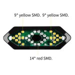Feu arrire de vlo etanche a led sans fil, rechargeable par usb, signalisation de virage, angle rglable ...