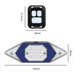 Feu arrire de vlo intelligent, clignotant de cyclisme, usb, rechargeable, tlcommande, avertissement ...