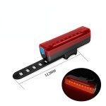 Feu arri�re de v�lo a led, 5 modes d'�clairage, rechargeable par usb, pour casque de cyclisme, signalisation ...