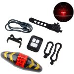 Feu arri�re de v�lo led clignotants, rechargeable, t�l�commande sans fil , etanche v�lo avertissement ...