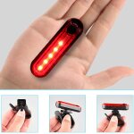Feu arri�re de v�lo led rechargeable usb, accessoires led haute intensit�, s'adapte a tout v�lo ou casque. ...