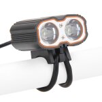 Feu avant ��tanche pour bicyclette, 6000lm, 2x cree xm - l t6, usb, phare led pour bicyclette, nouveau ...