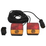 Feux de remorque 2 pcs rouge 10, 5x5x9, 5cm 12v ampoule classique vidaxl vidaxl