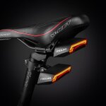 Feu de stop sans fil x5, version flash de sécurité pour vélo, télécommande sans fil, laser tournant, ... Feu de stop sans fil x5, version flash de sécurité pour vélo, télécommande sans fil, laser tournant, ...