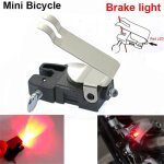Feu de vlo etanche a led rouge haute luminosit, support de feu arrire de bicyclette, accessoires de ...