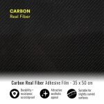 Film adh�sif - carbon real fiber - 35 x 50 cm - souple et mall�able - adh�sif nitto - d�coratif et protecteur ...
