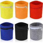 Few - lot de 6 portefeuilles de poignet avec fermeture eclair, pour course a pied, sports de plein air, ...