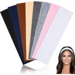 Few - bandeau pour cheveux, bandeau pour femmes, lot de 8 bandeaux de sport pour femmes, bandeaux elastiques ...