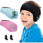 Few - bandeau de natation enfant avec bouchons d'oreilles - protection auditive en noprne elastique ...