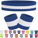 Few - ensemble de bandeau de sport ensemble de bracelet de bande de sport bracelet en tissu eponge exercice ...