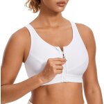 Few - soutien gorge femme sport sans armature maintien extreme zippe devant dos nageur non rembourr ...