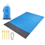 Ffityle couverture de pique - nique en plein air tapis de plage imperm�able camp tapis anti - sable bleu ...