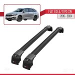 Compatible avec fiat tipo egea break 2016 - 2026 ace - 2 barres de toit railing porte - bagages de voiture ...