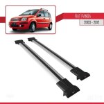 Pour fiat panda 2003 - 2012 barres de toit railing porte - bagages de voiture fly modèle gris 252 Pour fiat panda 2003 - 2012 barres de toit railing porte - bagages de voiture fly modèle gris 252