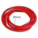 Fil a bougie rouge diamètre 7mm au mètre moto scooter mobylette quad voiture Fil a bougie rouge diamètre 7mm au mètre moto scooter mobylette quad voiture
