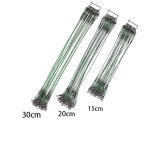 Fils de pche anti morsure, 20 pices, laisse de fil en acier avec pivot, leurre de pche, brochet, bar, ...