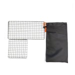 Filet de barbecue antiadhsif en acier inoxydable 304, 2 pices, pour le camping, pour la maison