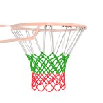 Filet de basket - ball standard, nylon durable, polyester, fil epais, trois couleurs, universel, remplacement ...