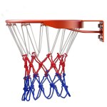 Filet de basket ball tricolore, pour toutes les saisons, rouge, blanc et bleu