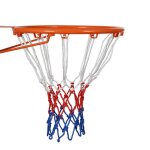 Filet de basket ball tricolore, pour toutes les saisons, rouge, blanc et bleu