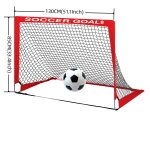 Filet de but de football portable pour enfants, mini cadre de poteau de football, football gonflable, ...