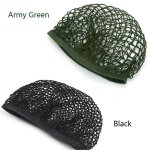 Filet de camouflage pour casque, filet militaire en nylon vert / noir pour la chasse, couverture pour ... Filet de camouflage pour casque, filet militaire en nylon vert / noir pour la chasse, couverture pour ...