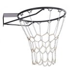 Filet de cha�ne de basket - ball antirouille, en acier galvanis�, robuste, pour l'ext�rieur