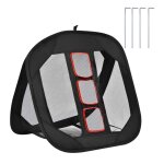 Filet de pratique de golf en nylon, cage de tangage pour l'intérieur et l'extérieur, portable, aide a ... Filet de pratique de golf en nylon, cage de tangage pour l'intérieur et l'extérieur, portable, aide a ...