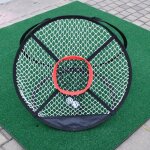 Filet de golf portable et pliable, pour l'int�rieur et l'ext�rieur, cage a puces, tapis de pratique, ...