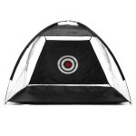 Filet golf tente simulateur entranement cage pratiquer avec sac de transport noir 2m